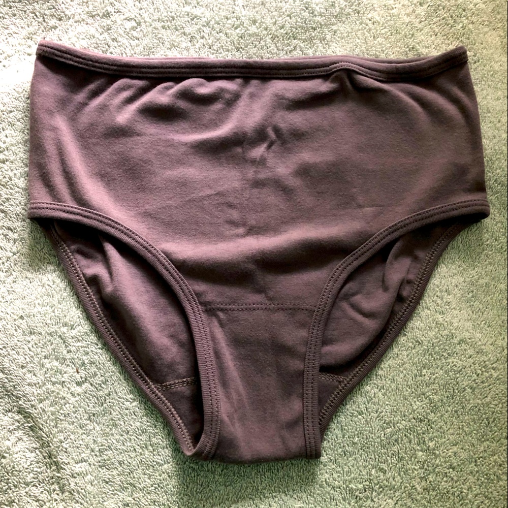 NWT Mabo kid’s 14/15 organic cotton basic underwear - graphite USA made